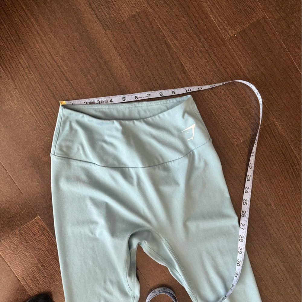 Robin Egg Blue Gymshark 7/8 Training Leggings - Picture 3 of 6